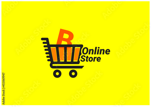 Online Store B Letter Logo And Icon Design Template
