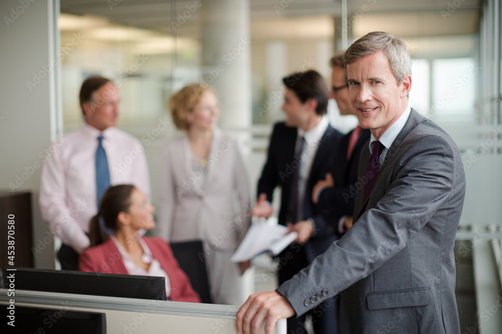 Business people talking in meeting Business people talking in meeting