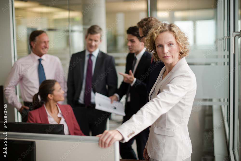 Business people talking in meeting Business people talking in meeting