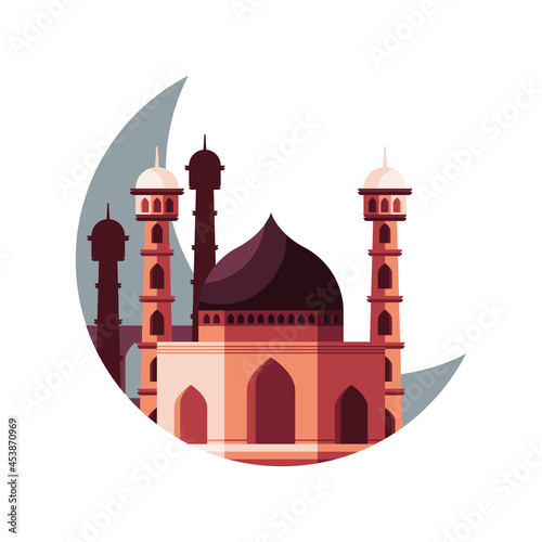 mosque muslim and moon