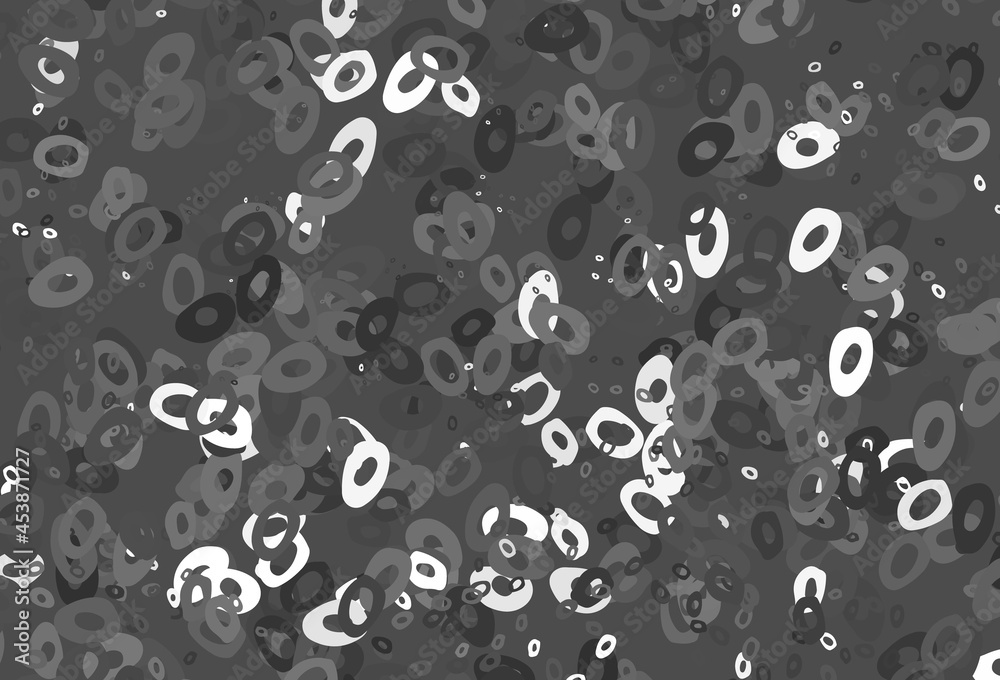 Light Silver, Gray vector layout with circle shapes. Light Silver, Gray vector layout with circle shapes.