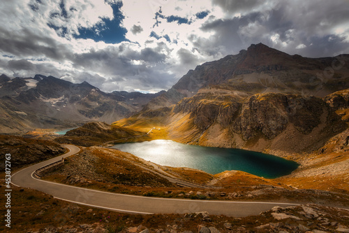 Lake in an alpine landscape