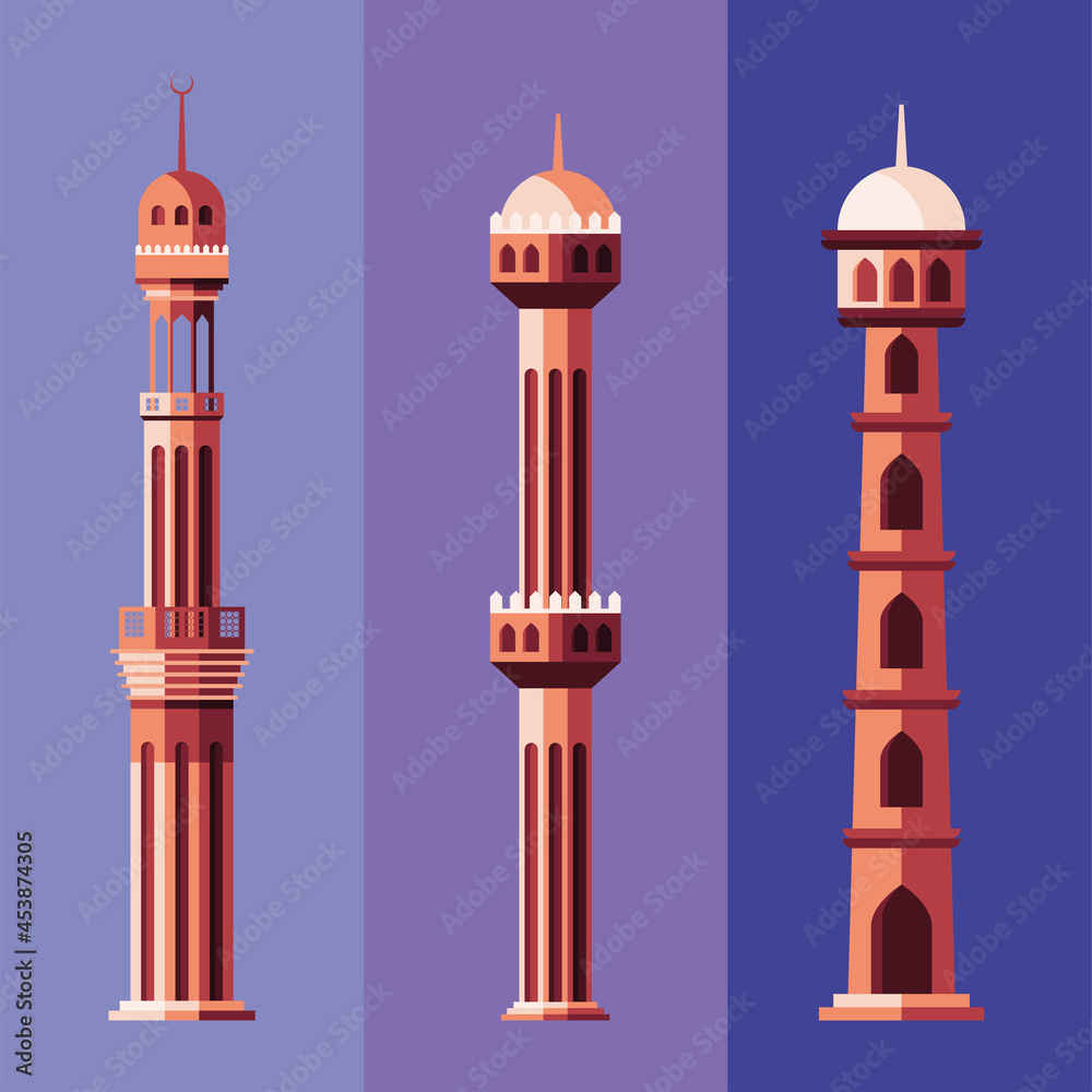 muslim mosque towers