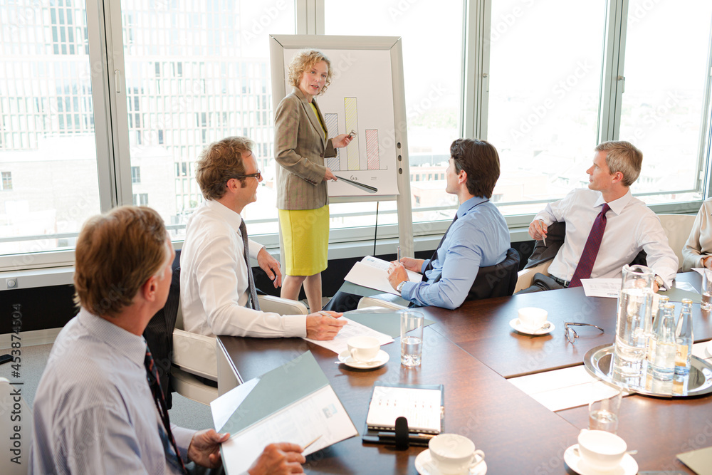 Business people talking in meeting Business people talking in meeting