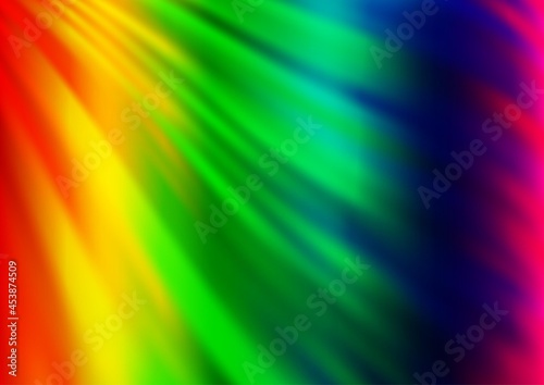 Fototapeta Naklejka Na Ścianę i Meble -  Light Multicolor, Rainbow vector pattern with lamp shapes.