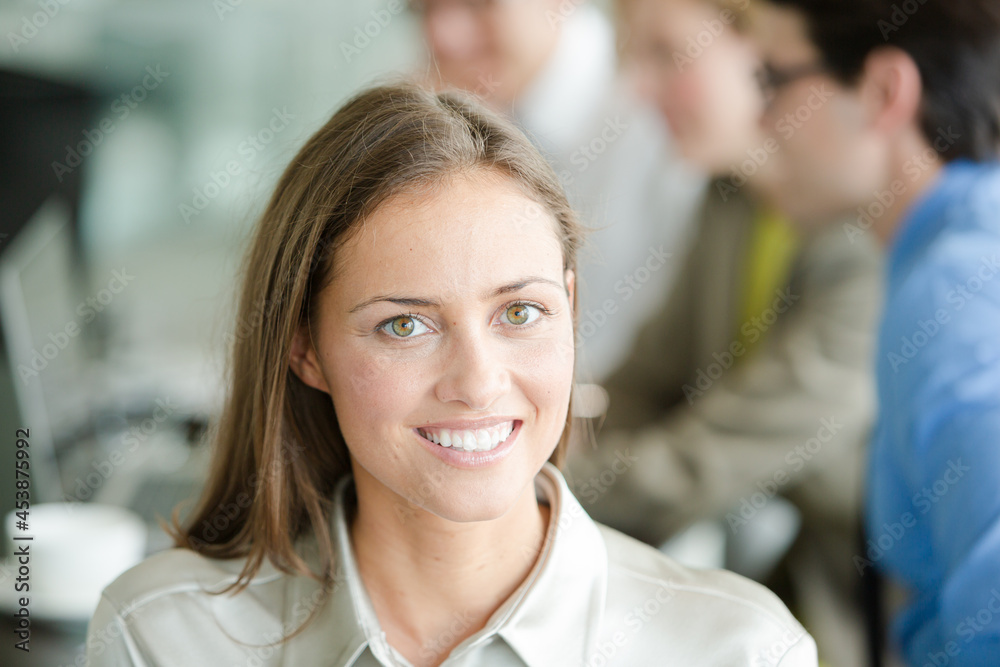 Close up of businesswoman's  face