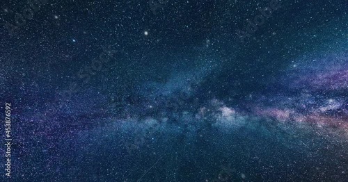 Loop of Celestial Space Universe With Stars And Galaxies Moving In 3D Space