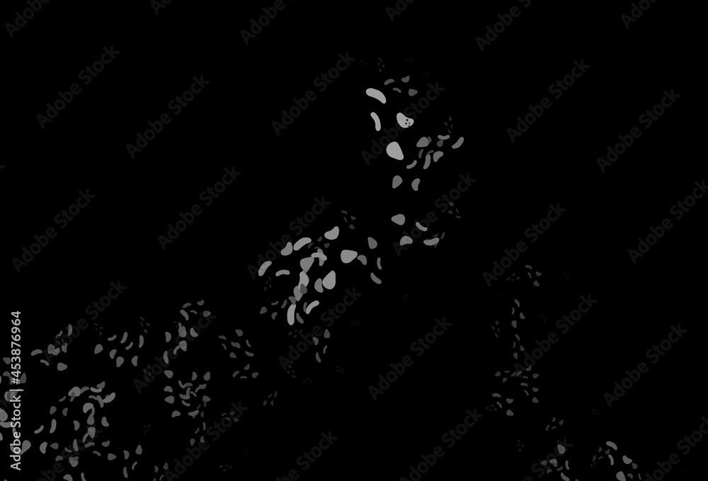 Dark Silver, Gray vector background with abstract forms.