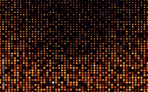 Light Red, Yellow vector pattern with spheres.