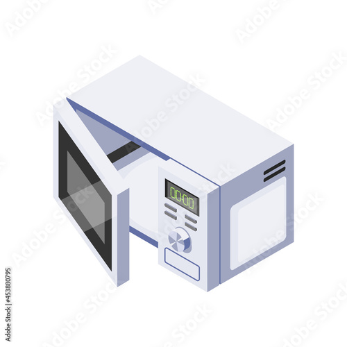 Isometric Microwave Oven