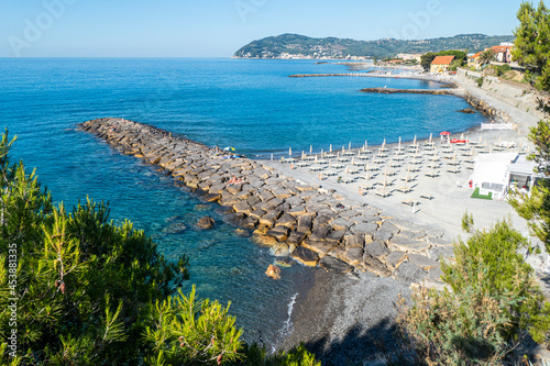 Aerial view of the beach of Cervo photo
