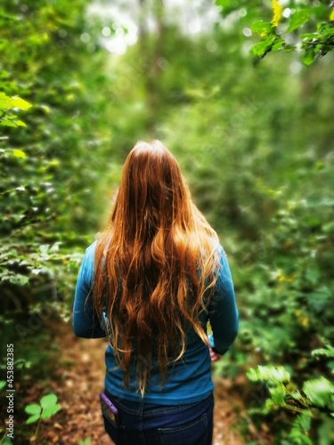 girl in the forest
