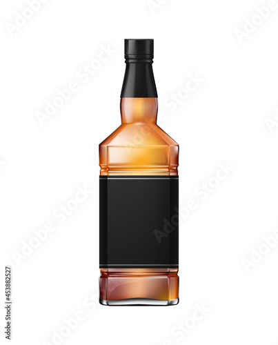 Realistic Whisky Bottle
