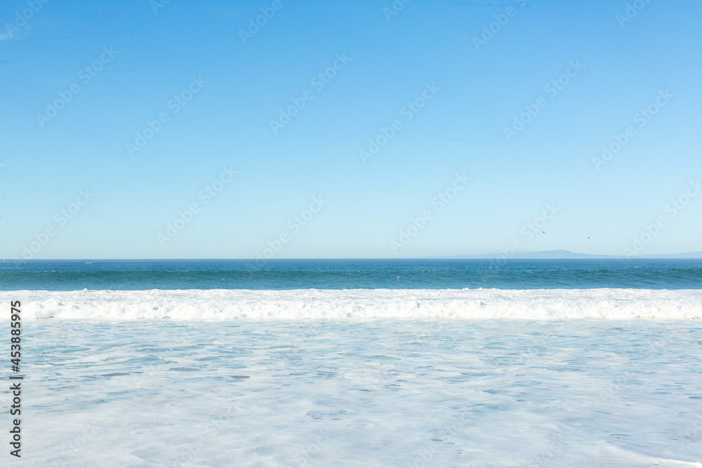 Blue sea and sky Blue sea and sky