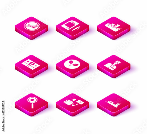 Set Oil drop, Nature saving protest, Stacks paper money cash, Bio fuel, tanker ship, Oilman, and Contract and pen icon. Vector