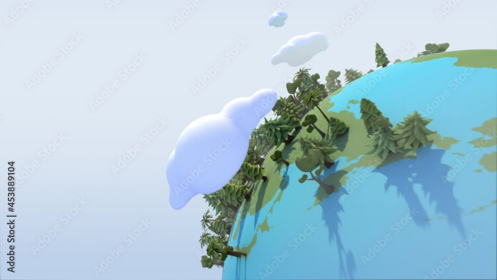 Polluted 3d world
World that rotates in 3d, with minimalist aesthetics, that as it rotates and time passes, it becomes contaminated, buildings replace trees and everything darkens