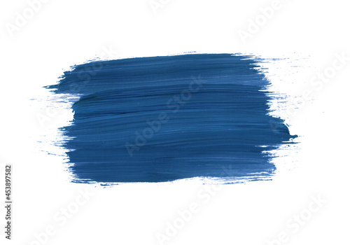 Handmade paint smear. Colour blue. Acrylic paint, oil paint. Abstract background. Underlay for text. 