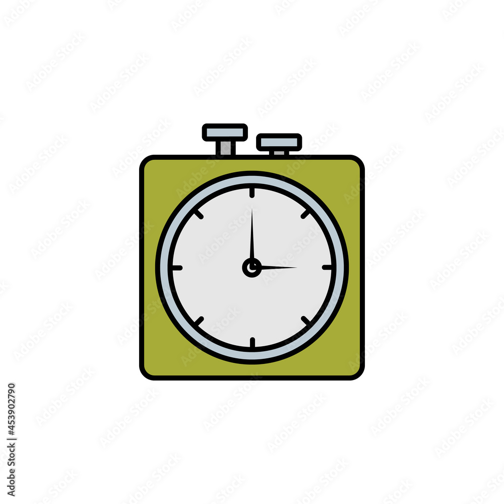 chess clock line colored icon. Signs and symbols can be used for web, logo, mobile app, UI, UX chess clock line colored icon. Signs and symbols can be used for web, logo, mobile app, UI, UX