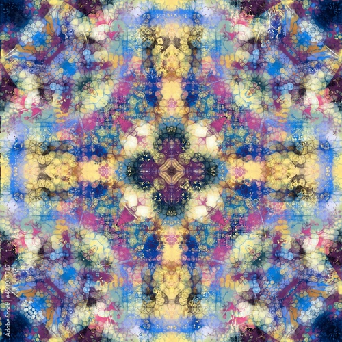 Abstract kaleidoscope background. Mosaic texture. Beautiful multicolor kaleidoscope texture.