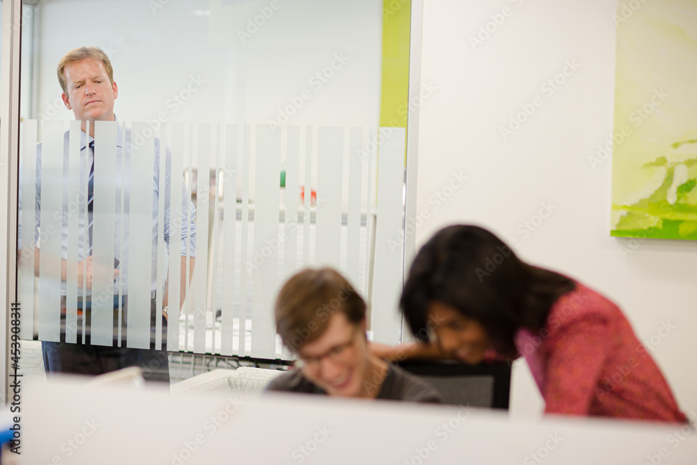 Business people talking in meeting Business people talking in meeting
