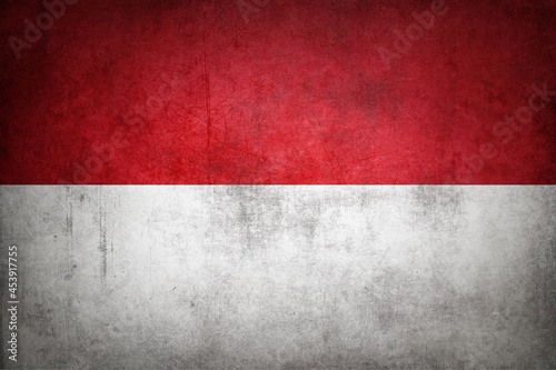 Grunge Indonesia flag
