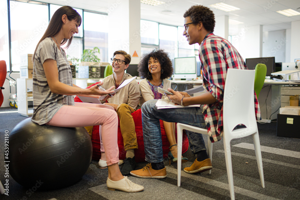 Business people talking in meeting Business people talking in meeting
