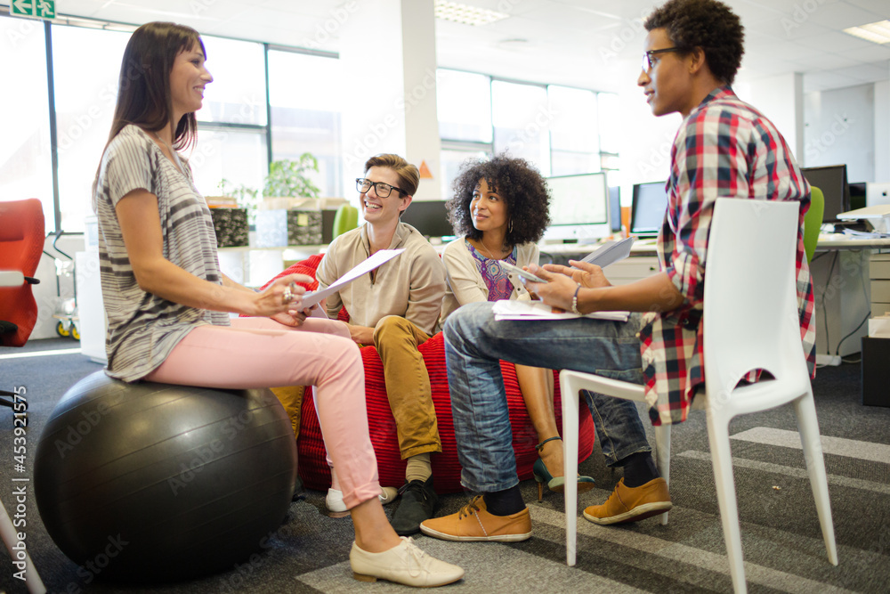 Business people talking in meeting Business people talking in meeting