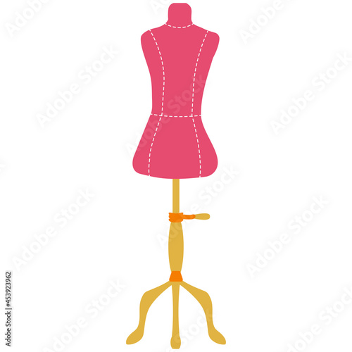 isolated element tailor mannequin clothing creation