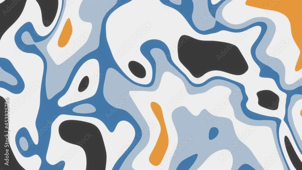 Animation of colorful liquid shapes swirling and flowing smoothly on surface endlessly. Modern abstract art design, morphing shapes in repetition. Marble Effect , digitally generated. Seamless loop. Animation of colorful liquid shapes swirling and flowing smoothly on surface endlessly. Modern abstract art design, morphing shapes in repetition. Marble Effect , digitally generated. Seamless loop.