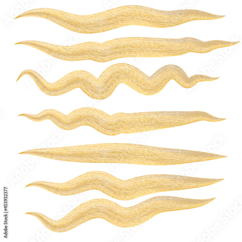 Watercolor golden smear on white background. Vector illustration for web, template, posters, card, decoration,wrapping paper. Contrast colorful colors abstract pattern. Textured waves