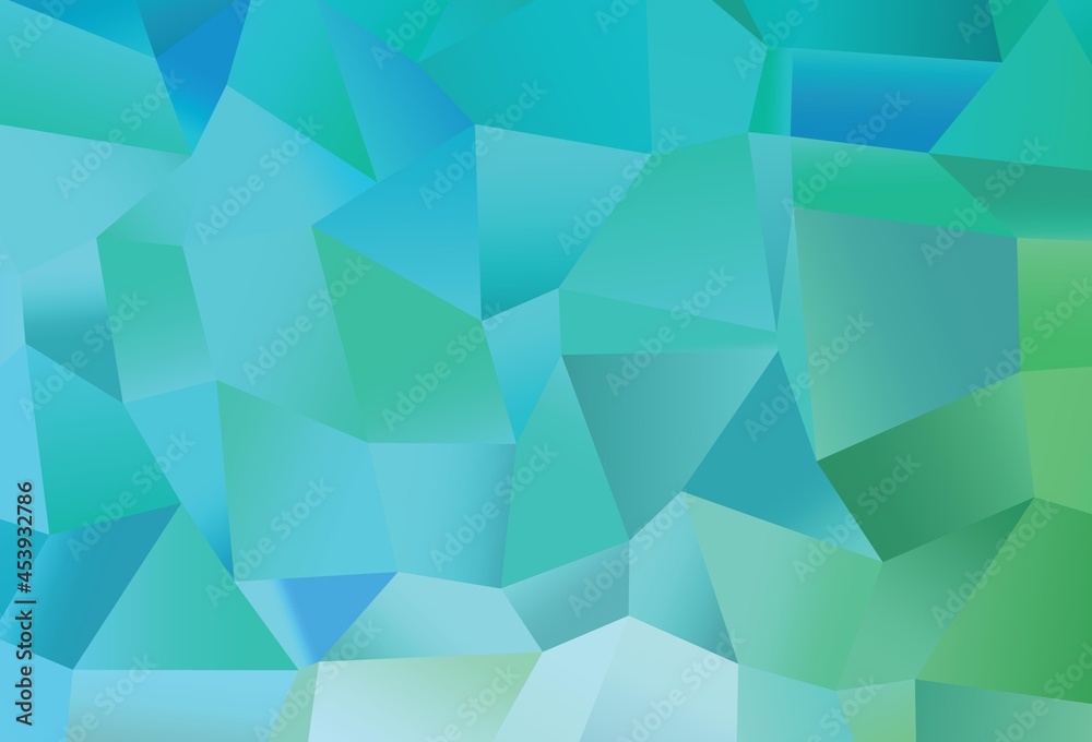 Fototapeta premium Light Blue, Green vector layout with rectangles, squares.