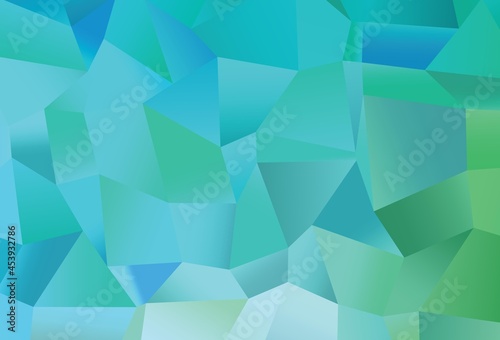 Light Blue, Green vector layout with rectangles, squares.