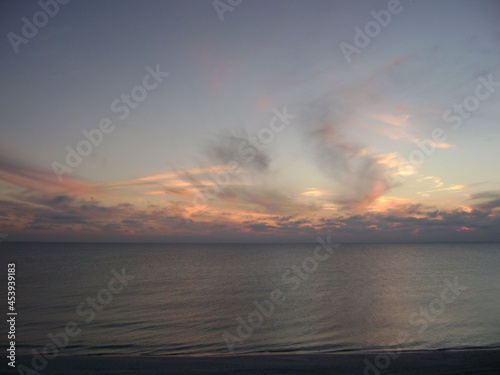sunset over the ocean