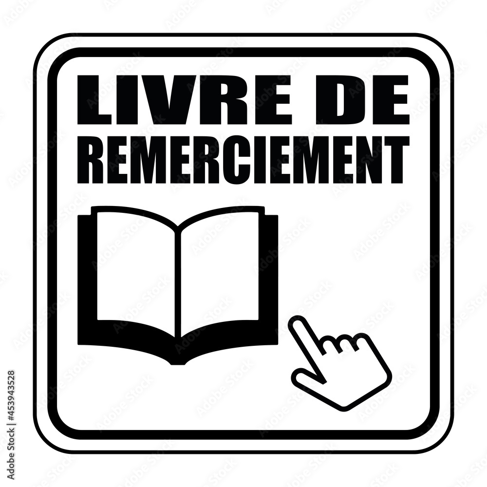 Logo livre de remerciement. Logo livre de remerciement.