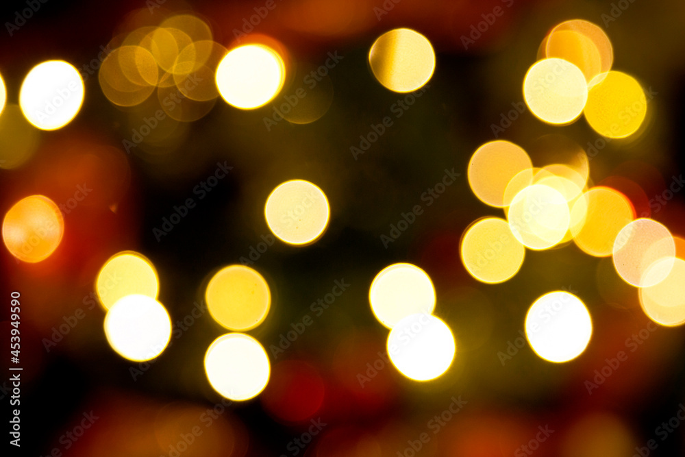 Fototapeta premium Gold bokeh blur