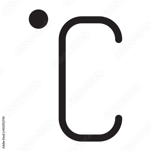 Celsius glyph icon