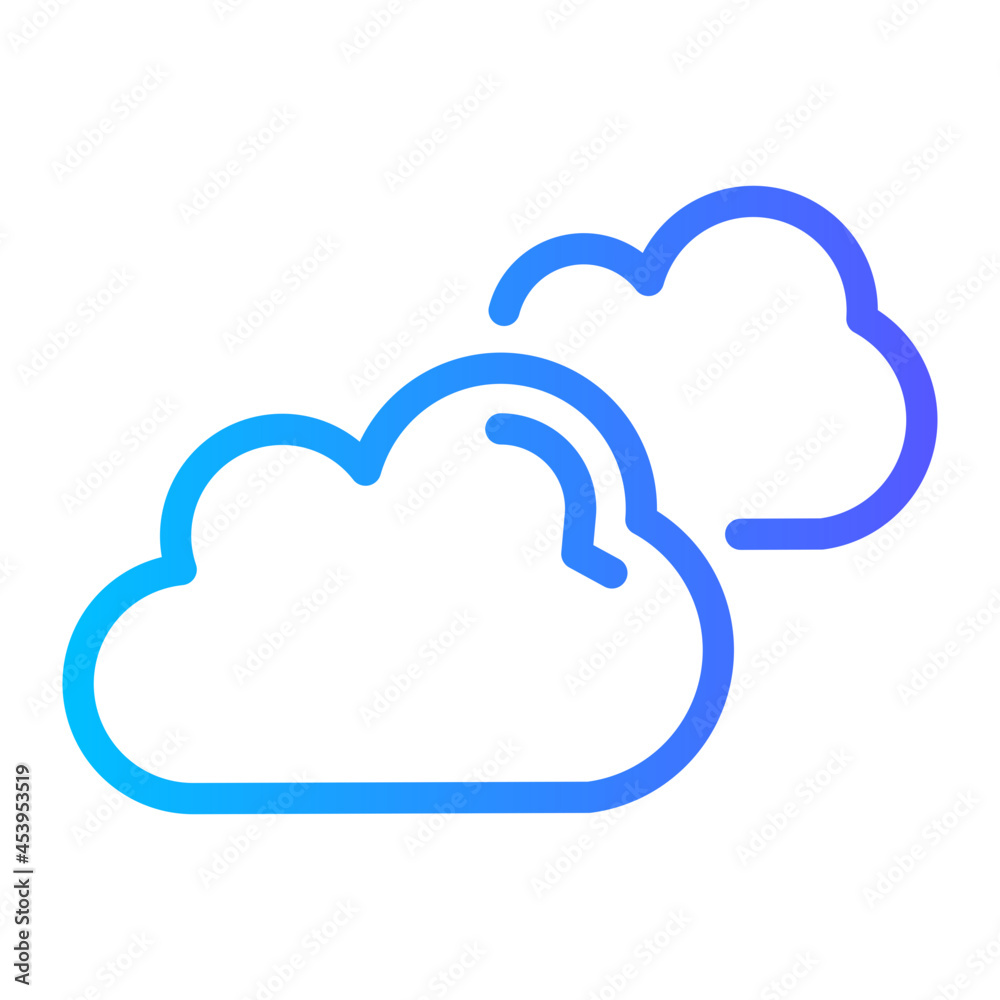 cloud gradient icon