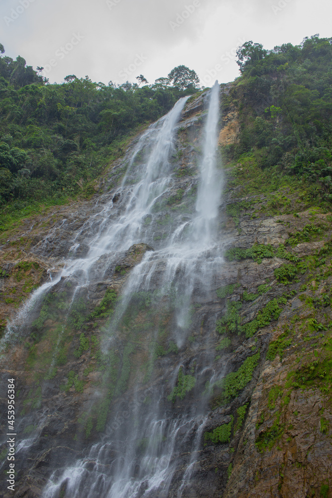 waterfall in the mountains