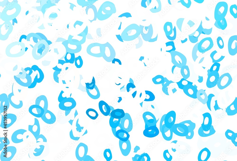 Light Blue, Red vector cover with spots.