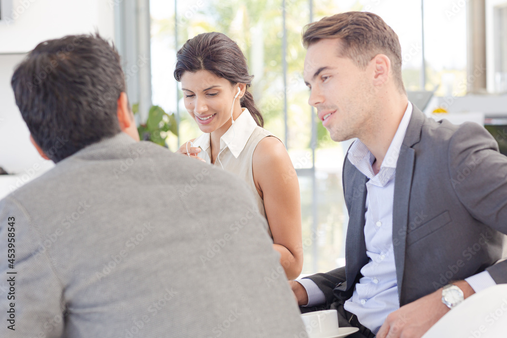 Fototapeta premium Business people talking in meeting
