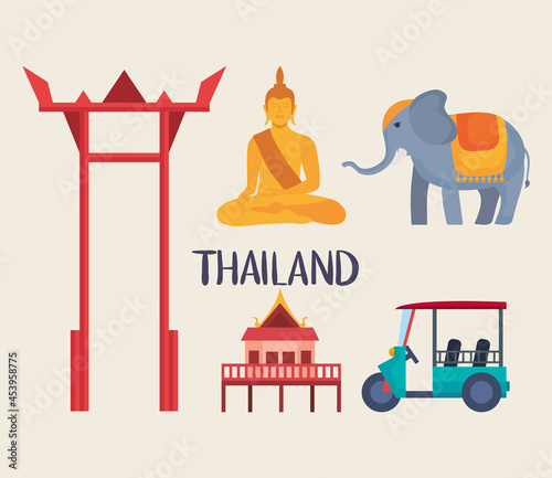 Thailand icon set