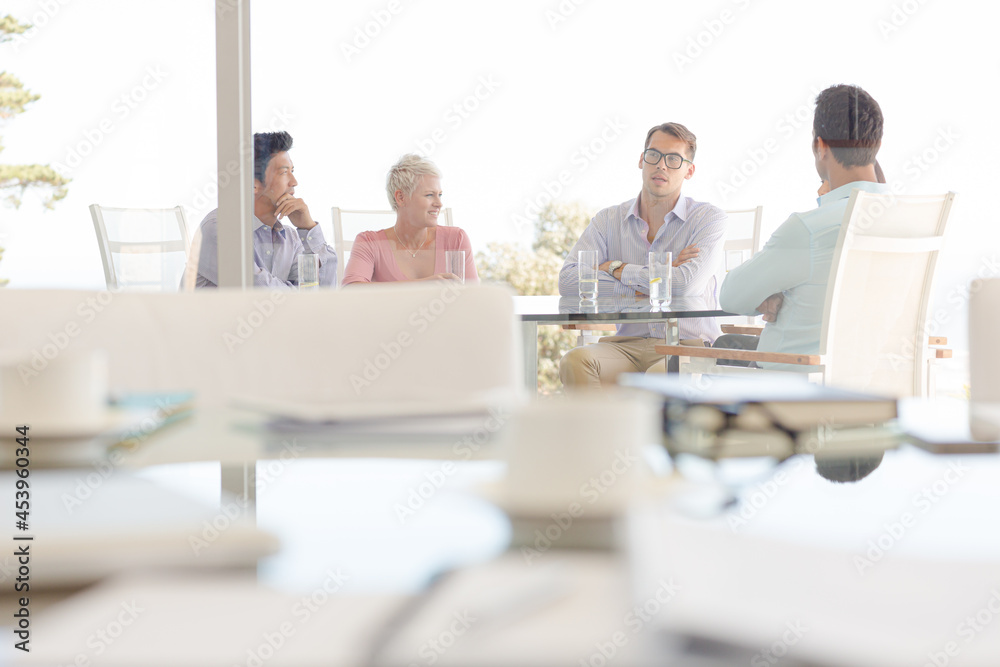 Business people working in meeting