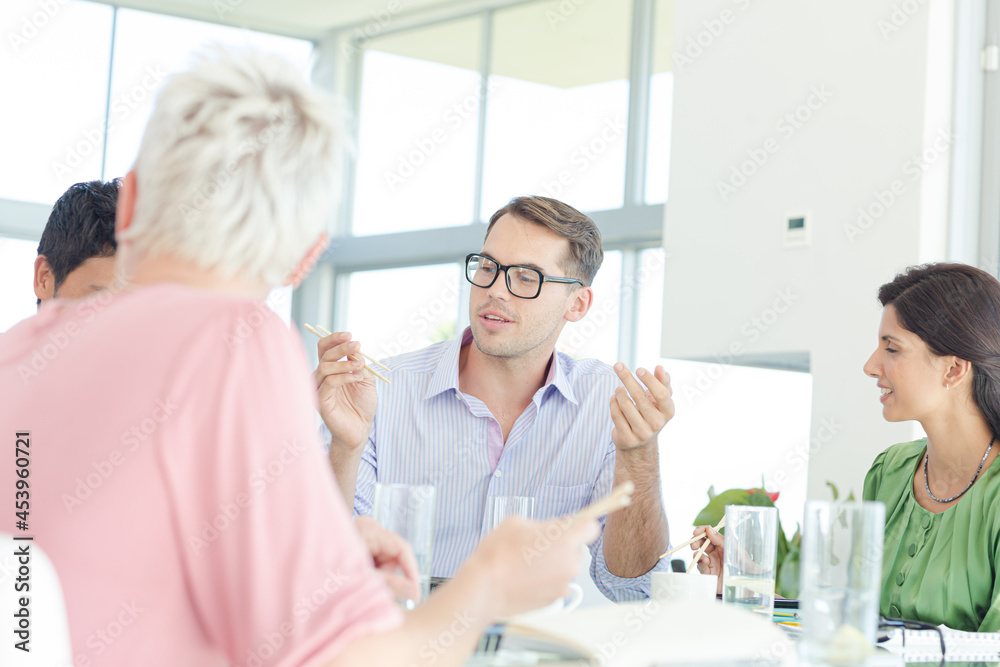 Business people talking in meeting Business people talking in meeting