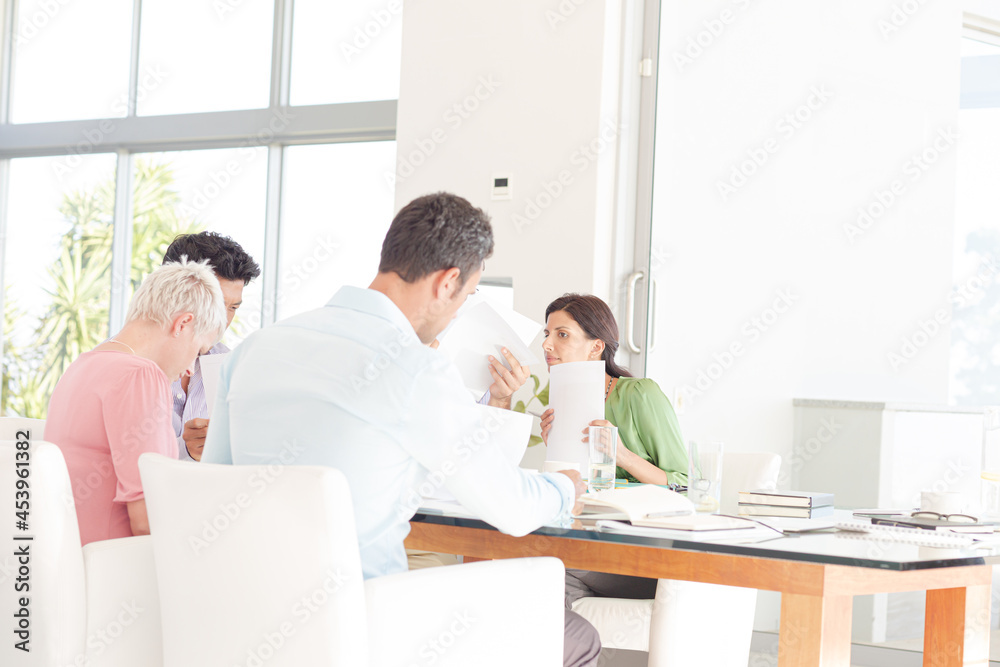 Business people talking in meeting