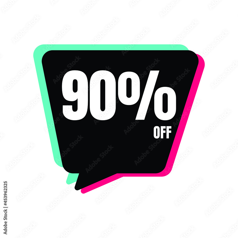 90 Percent Off, Discount Sign Banner or Poster. Special offer price signs 90 Percent Off, Discount Sign Banner or Poster. Special offer price signs