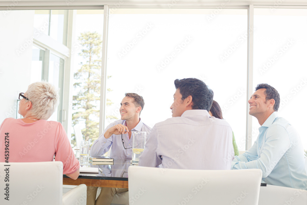 Business people sitting in meeting