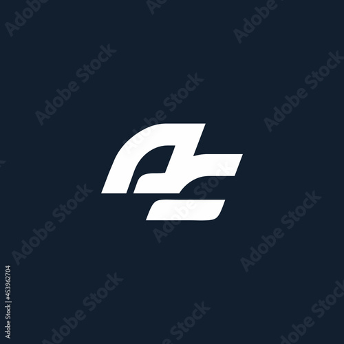 creative letter AC sports logo design vector