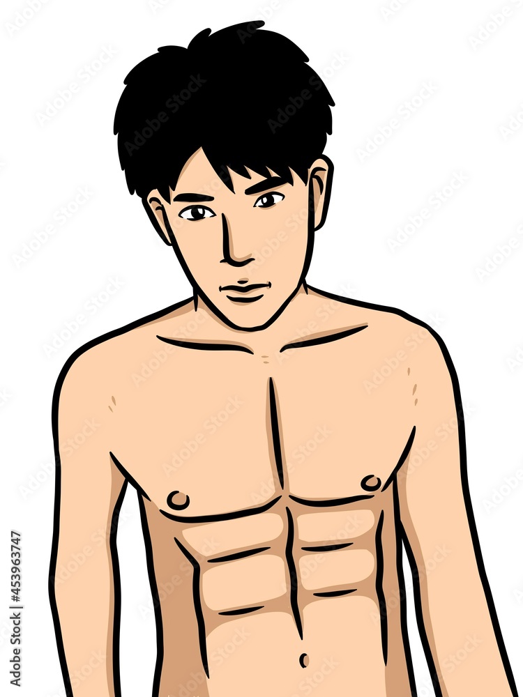 cute man cartoon on white background cute man cartoon on white background