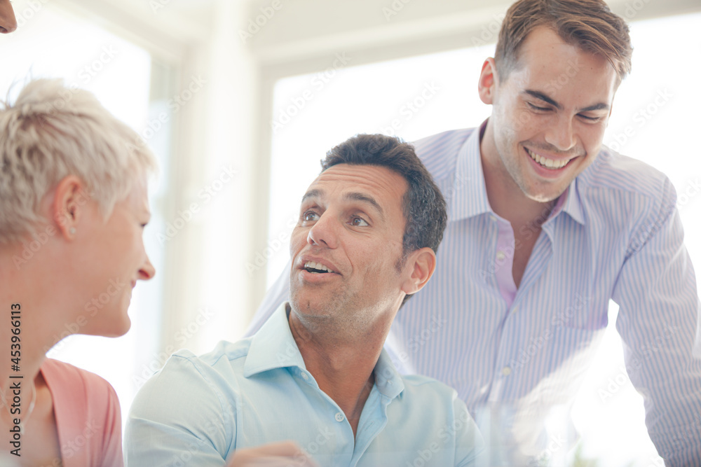 Fototapeta premium Business people talking in meeting