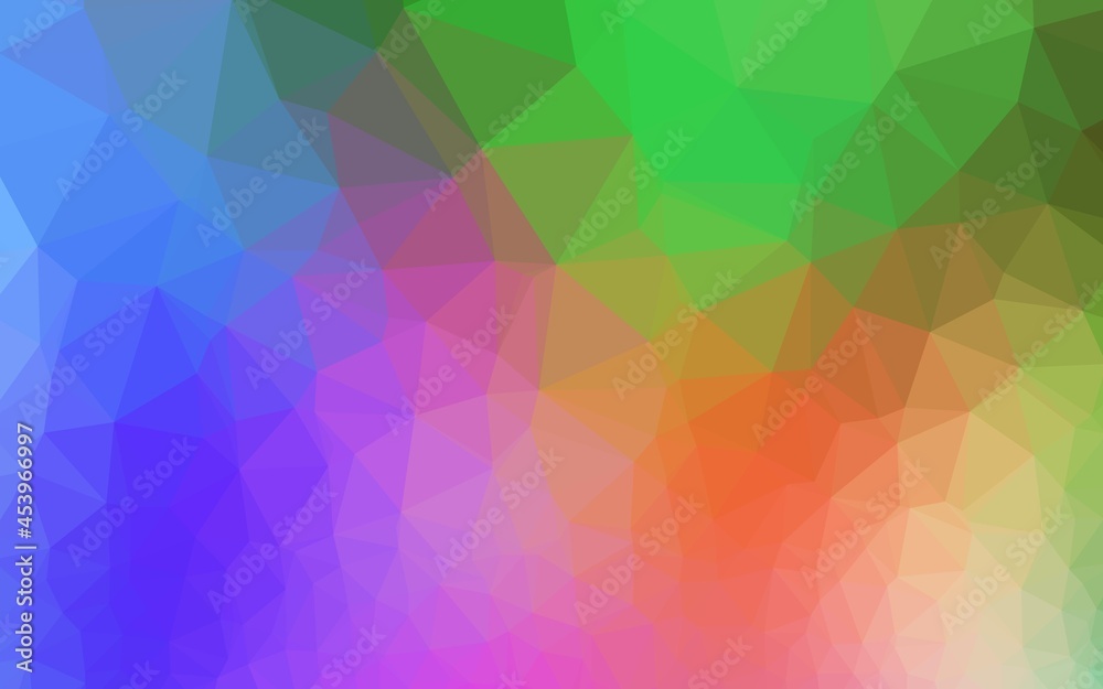 Light Multicolor, Rainbow vector polygonal background.